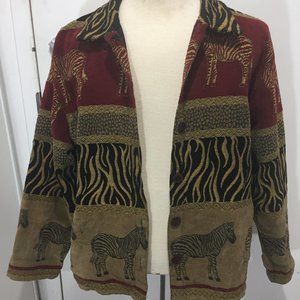 VINTAGE TANTRUMS ANIMAL PRINT JACKETS SIZE M